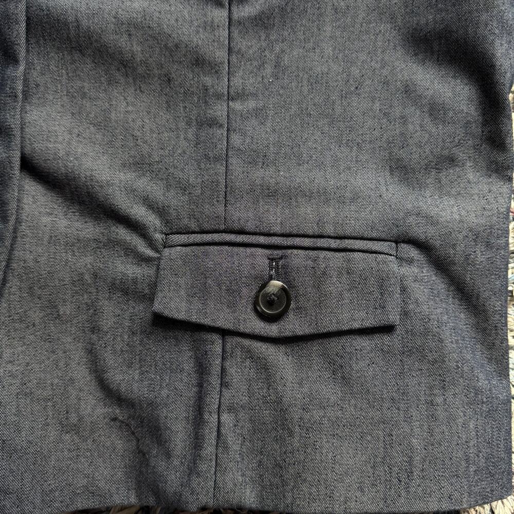 Liz Claiborne Denim Womens Blue Chambray Blazer Jacket Size 10 Career Workwear - Picture 5 of 11